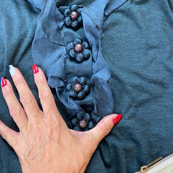 Development by Erica Davies Dark Gray Tank - Picture 7 of 16